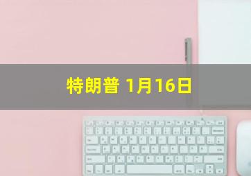 特朗普 1月16日